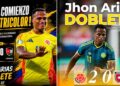 El chocoano Jhon Arias brilla con un doblete ante Jordania en partido previo al Mundial 2026.