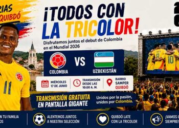 Chocó: Jhon Arias invita a Quibdó a vivir el debut de Colombia en el Mundial 2026 ante Uzbekistán