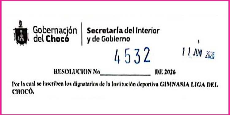 Chocó Liga Gimnasia