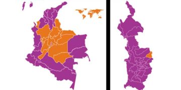 *Mapas electorales de Colombia y el Chocó, balotaje presidencial del 21 de junio de 2026. Imágenes: Registraduría Nacional del Estado Civil.