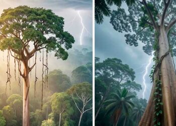 Choibá: árbol gigante y abundante en el Chocó que se “alimenta” de rayos