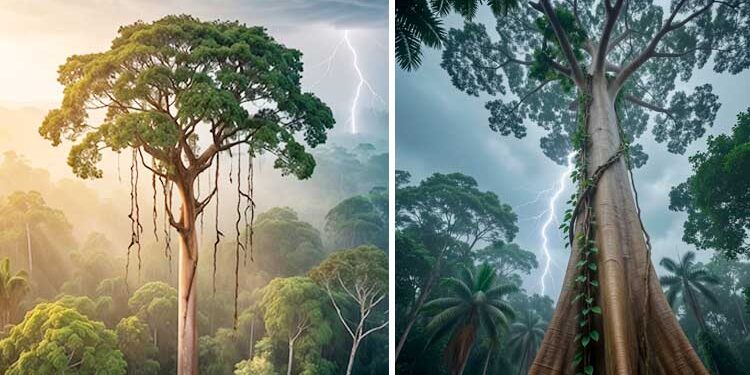 Choibá: árbol gigante y abundante en el Chocó que se “alimenta” de rayos