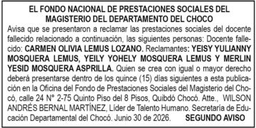 Edicto Chocó