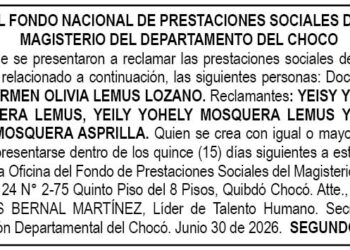 Edicto Chocó