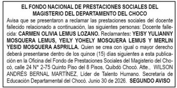 Edicto Chocó