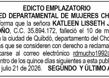 Edicto Red Mujeres Chocó