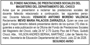 Edicto Quibdó Chocó