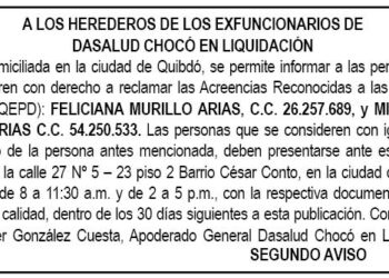 Edicto Dasalud Chocó