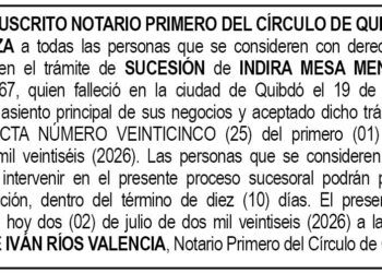 Edicto notaría Quibdó Chocó