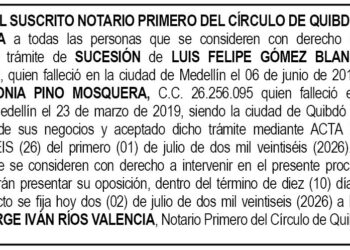 Edicto Chocó