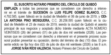 Edicto Chocó