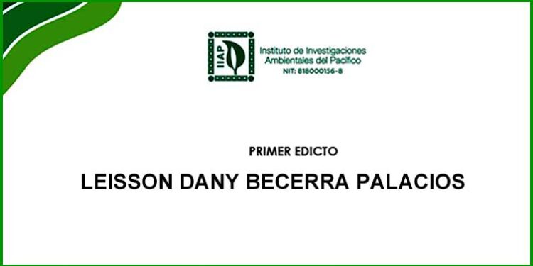 Edicto 1 IIAP Chocó