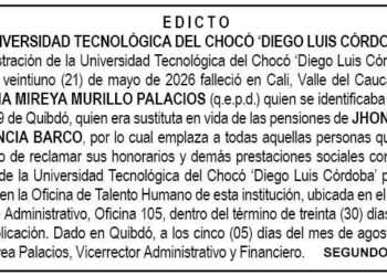 Edicto 2 UTCH Chocó