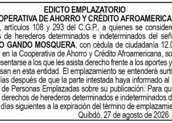 Edicto Chocó