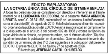 Edicto Chocó