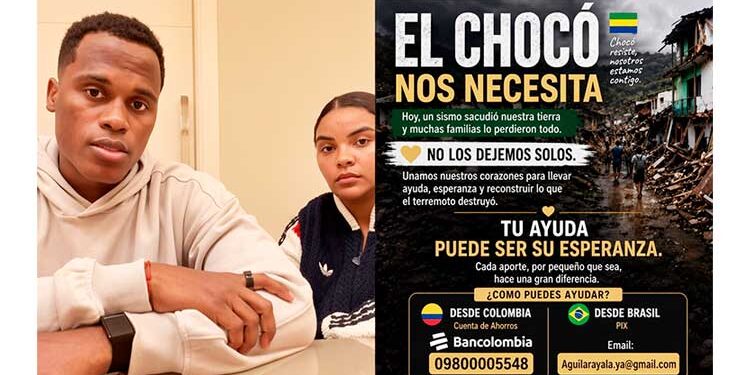 Jhon Arias envió avión con médicos e insumos al Chocó tras el terremoto de magnitud 7,4