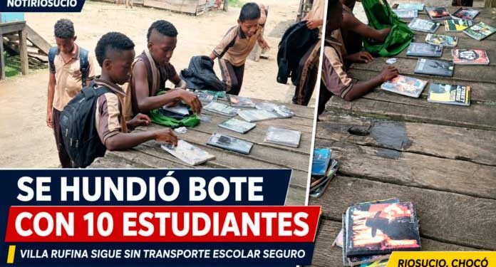 Chocó: Se hundió bote con diez estudiantes de Villa Rufina, Riosucio