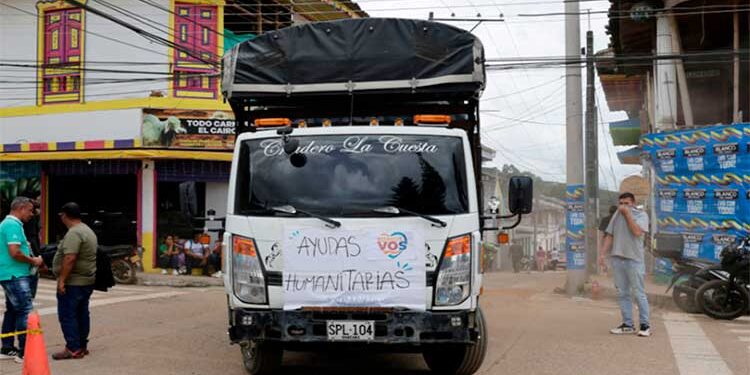 Pasto envía más de 120 toneladas de ayudas humanitarias al Chocó tras el terremoto del 10 de agosto