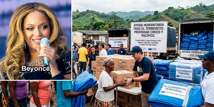 Beyoncé dona un millón de dólares para los damnificados del terremoto en Colombia y centra su ayuda en el Chocó