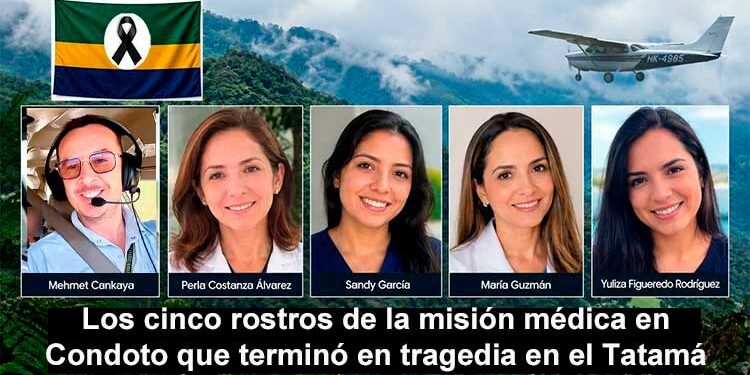 Los cinco rostros de la misión médica en Condoto que terminó en tragedia en el Tatamá