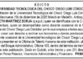 Edicto UTCH Chocó
