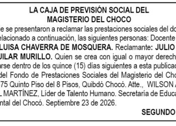 Edicto 2 Chocó