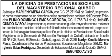 Edicto Quibdó Chocó