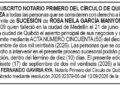 Edicto notaría Quibdó Chocó