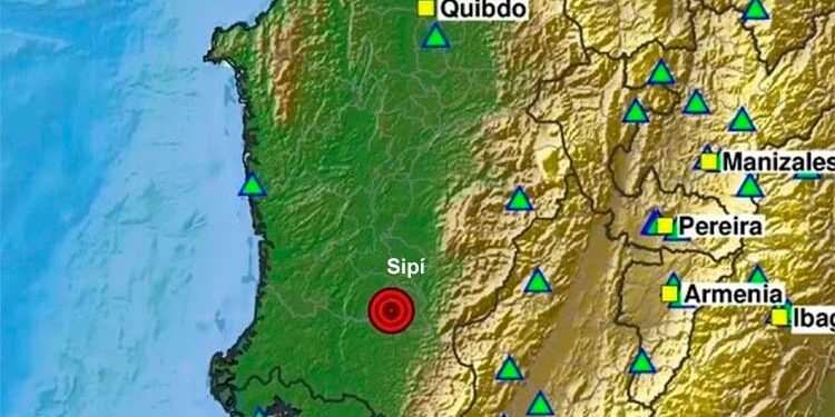 Temblor de magnitud 4,3 sacude de nuevo al Chocó: epicentro en Sipí