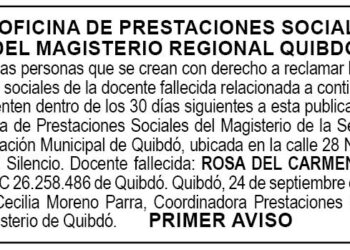 Edicto Quibdó Chocó