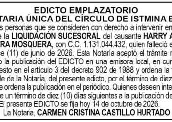 Edicto Istmina Chocó