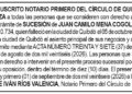 Edicto notaría Quibdó Chocó