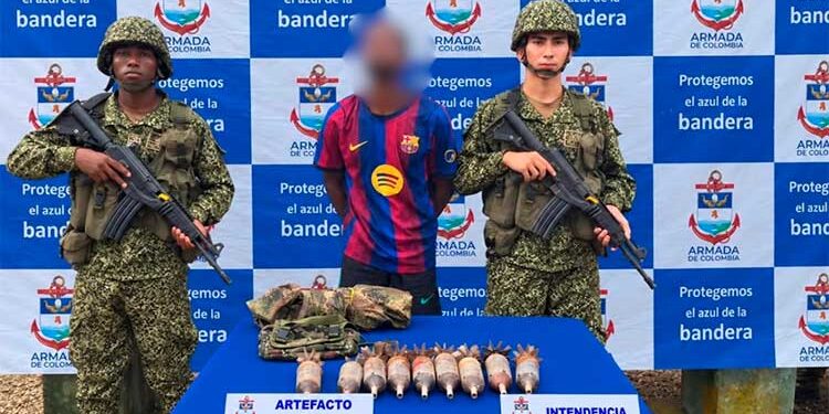 incauta explosivos del ELN en Litoral de San Juan, Chocó
