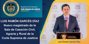 El abogado chocoano Luis Ramón Garcés Díaz fue elegido magistrado de la Corte Suprema de Justicia