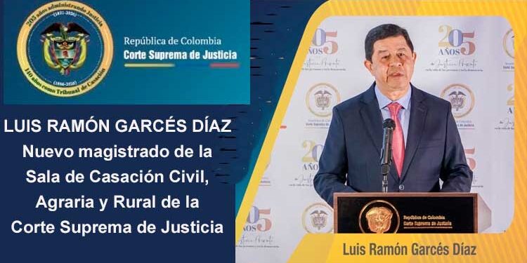 El abogado chocoano Luis Ramón Garcés Díaz fue elegido magistrado de la Corte Suprema de Justicia