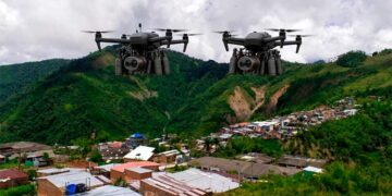 ELN lanza dron con granadas en San José del Palmar, Chocó