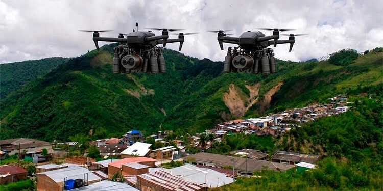 ELN lanza dron con granadas en San José del Palmar, Chocó