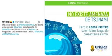 No hay amenaza de tsunami en el Pacífico chocoano tras terremoto de 8.0 en Panamá: parte de tranquilidad de la Dimar