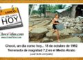 Chocó, un día como hoy... 18 de octubre de 1992 Terremoto de magnitud 7,2 en el Medio Atrato